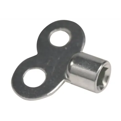 Luftningsnyckel förnicklad mässing, 2-pack