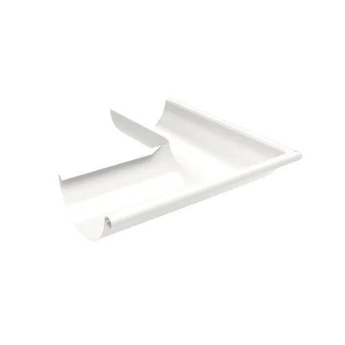 Rännvinkel Ytter 125 mm, Vit