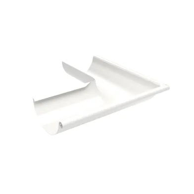 Rännvinkel Ytter 125 mm, Vit