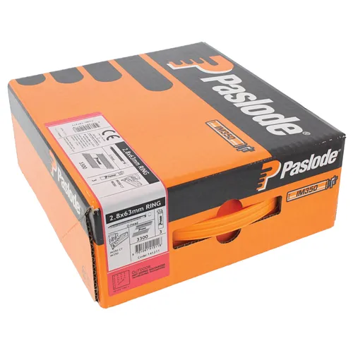 Bandad ringspik 34° & gas t. IM350+ 3,1x75 mm, 1100 spik + 1 gaspatron