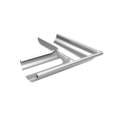 Rännvinkel Ytter 125 mm, Silvermetallic
