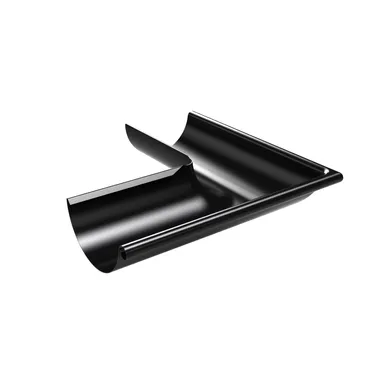 Rännvinkel Ytter 125 mm, Svart