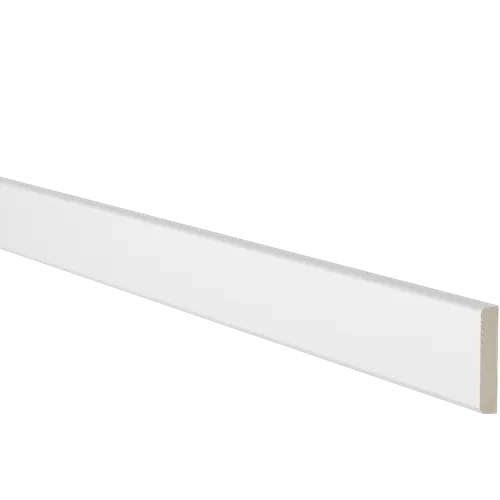 Foglist vitmålad furu 8x43 mm, 4400 mm