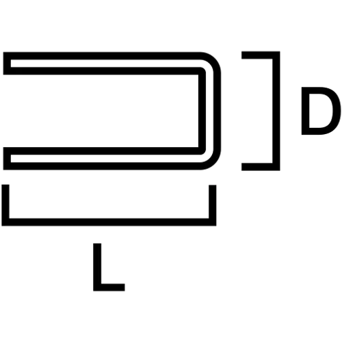 Klammer 500 FZB rakbandad 30 mm, 6000 st/frp
