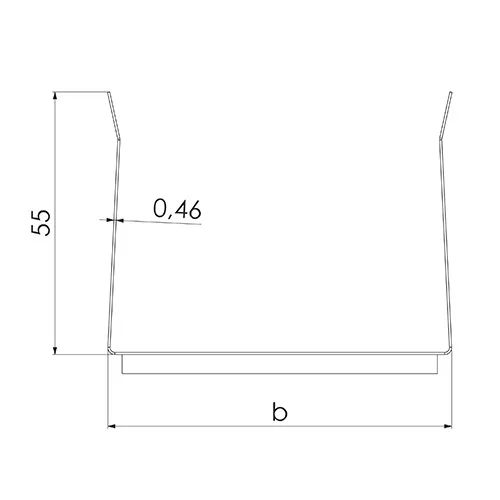 Skena SKP 70/55, 2500 mm