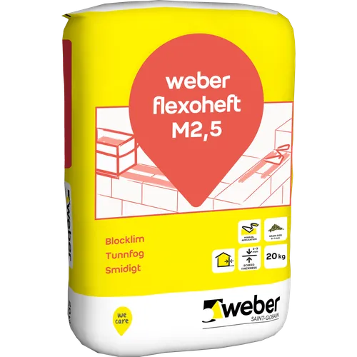 Murbruk Flexoheft M 2,5 20 kg