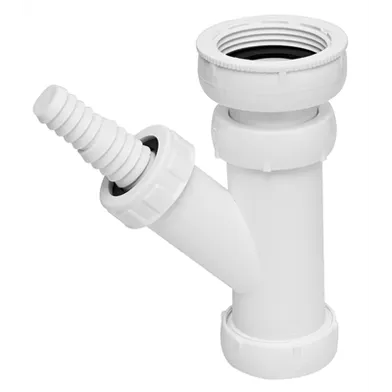 Disk/tvättmaskins anslutning 32 mm, vit