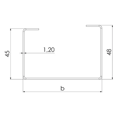 Förstärkningsregel GFR 120 5000 mm