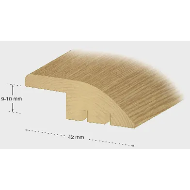 Nivålist 9-10 mm Ek 100 cm, Lackad, Nr 67