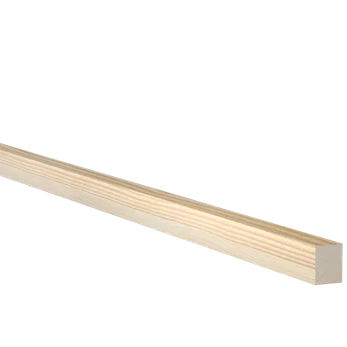 Planhyvlad obehandlad furu 21 mm 21x27 mm, Löpmeter