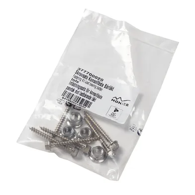 Skruvsats för konsolfäste i bärläkt