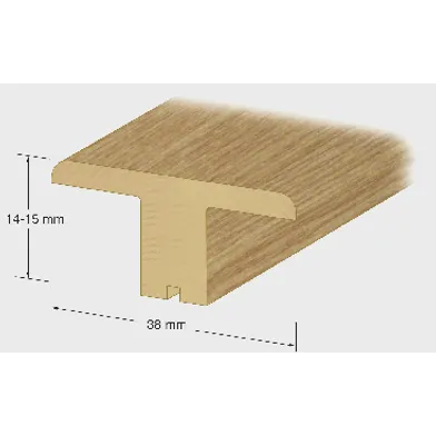 T-list 14-15 mm 100 cm, Lackad ek, Nr 75