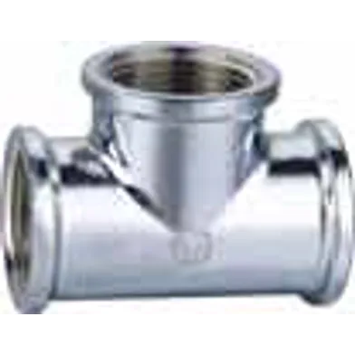 T-rör inv. gänga r15, krom