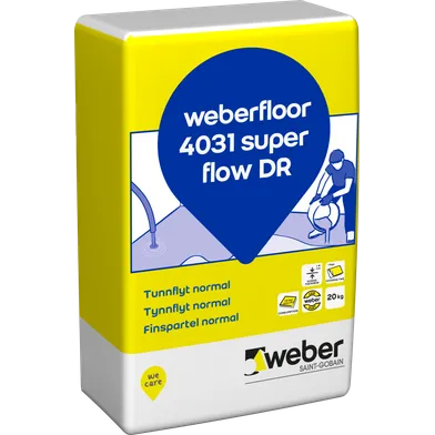 Avjämningsmassa Floor 4031 Super Flow DR 20 kg