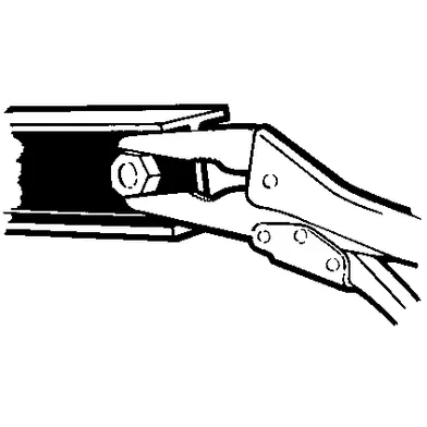 Universaltång spetsig 404 100 mm