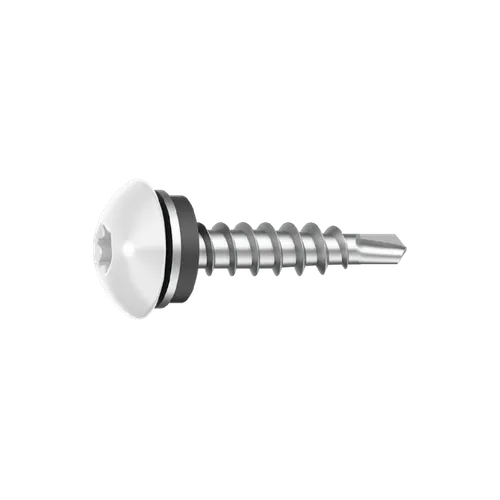 Fasadskruv för trä, C3 4,8x35 mm, Vit, 250 st/frp