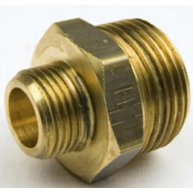 Sexkantnippel utv. gänga r32xr25, krom