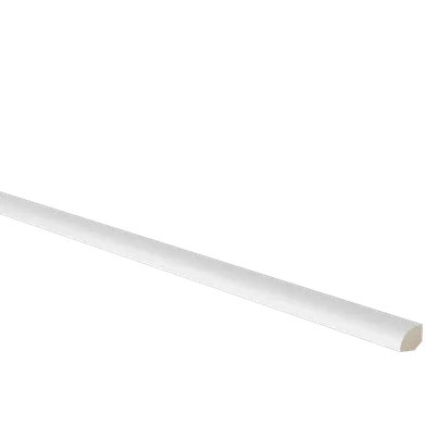 Kvartstav vitmålad furu, NCS 0500-N 12x12 mm, 4400 mm