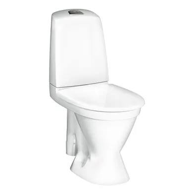 Toalettstol nautic 1591 med öppet s-lås, rot mjuksits