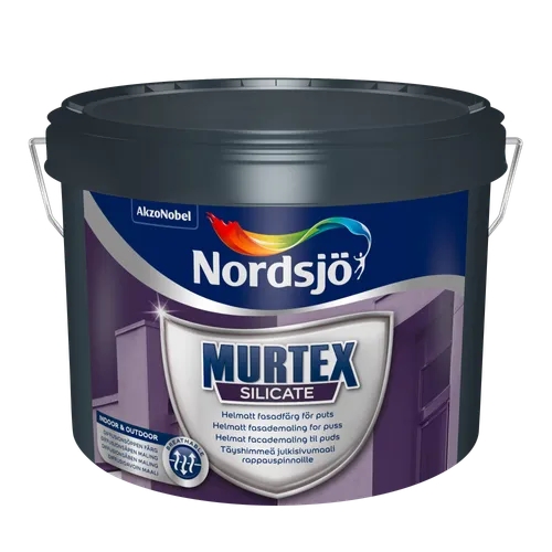 Putsfasadfärg Murtex Silicate BW (Vit), 2,5 l
