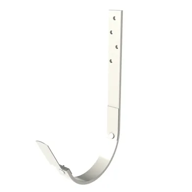 Rännkrok 125 mm L 210 mm, Vit