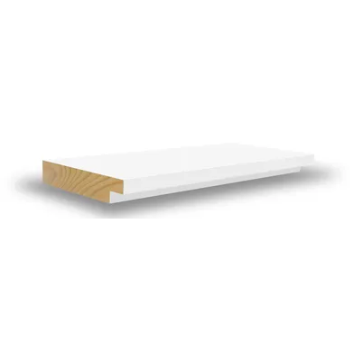 Fönstersmyg m. fals vitmålad furu 18x120 mm, 2400 mm