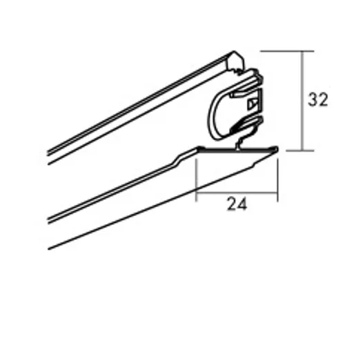 Tvärprofil Connect 8102, 1200 mm