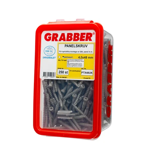 Panelskruv PTX m. borrspets C4 4,0x48 mm, 250 st/frp