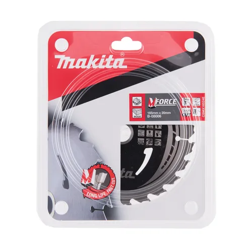 Cirkelsågklinga f. nätdrift, Trä 165/20 mm, 24T, M-FORCE