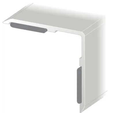 Hörnskydd 1500x50x50 mm, rostfri blank