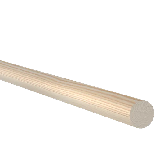 Rundstav obehandlad furu 43 mm, Löpmeter