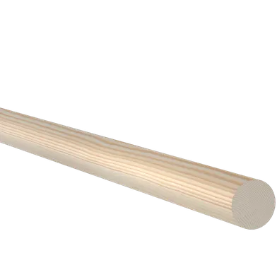 Rundstav obehandlad furu 43 mm, Löpmeter