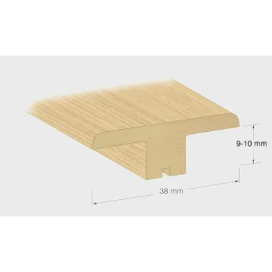 T-list 9-10 mm 200 cm, Lackad ek, Nr 77