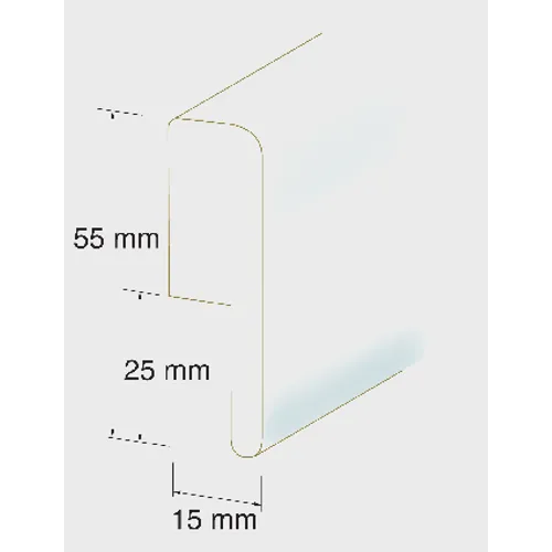 Kakellist 55 mm vit 240 cm