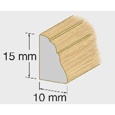 Smyglist 10x15 mm 200 cm, Ek