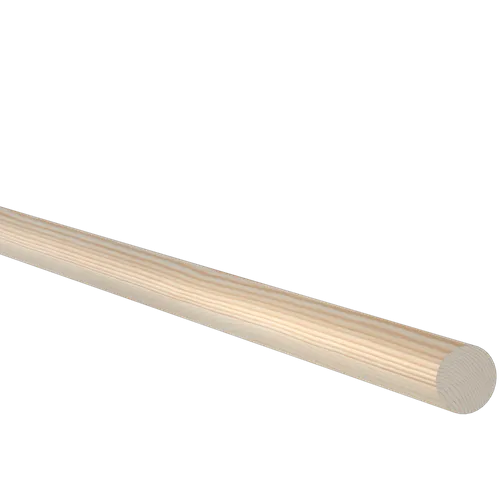 Rundstav obehandlad furu 33 mm, Löpmeter