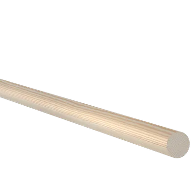 Rundstav obehandlad furu 33 mm, Löpmeter