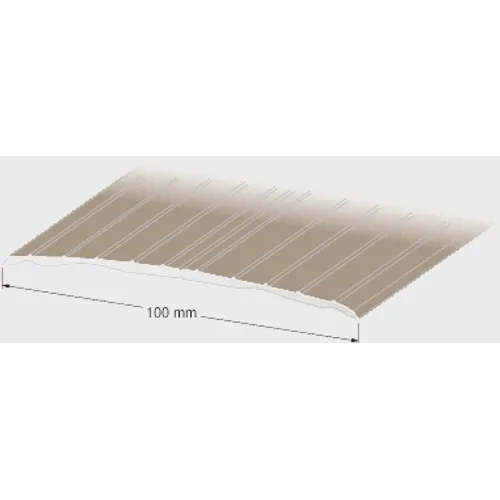 Tröskellist 100 mm, 200 cm Nr 106, Platina aluminium