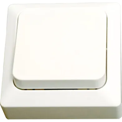 Strömbrytare utanpåliggande 1-pol/Trapp, Vit