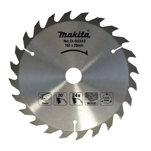 Sågklinga HM 165x20x2,0 mm, 24T