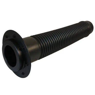 Avloppsluftare m. kragrör Ø110 mm Svart