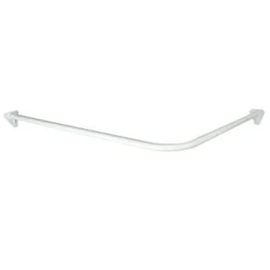 Draperistång vinkel vit, 900x900 mm