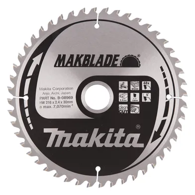 Sågklinga Kap-/Gersåg Trä HM 216/30 mm, 48T