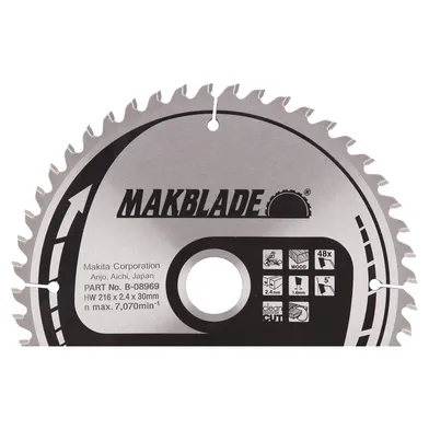 Sågklinga Kap-/Gersåg Trä HM 216/30 mm, 48T