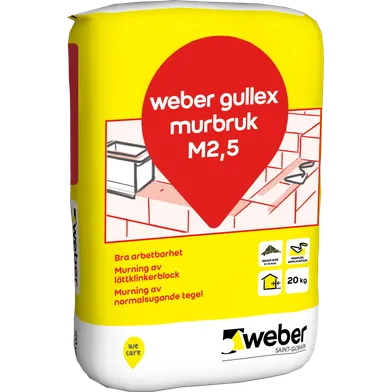 Murbruk B Gullex M 2,5 20 kg