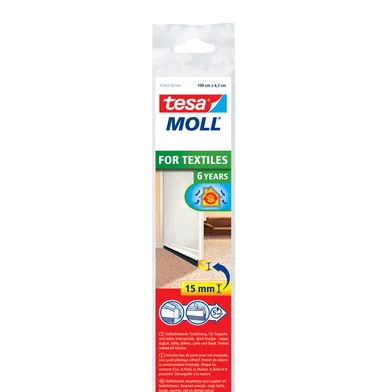 Borstlist 15 mm Vit, 1 m