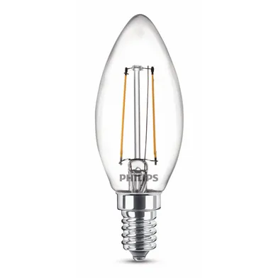 Kronlampa LED E14 2 W (25 W), Varmvit, Klar