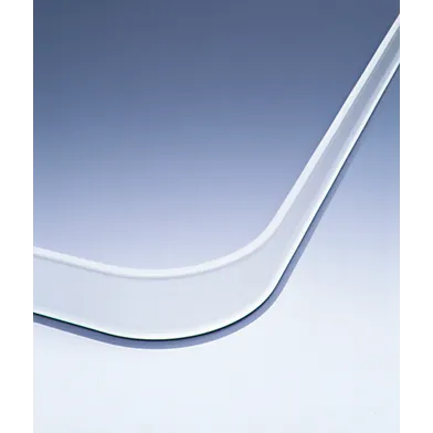 Duschsarg 160x100 cm Vit, Vinkel vänster