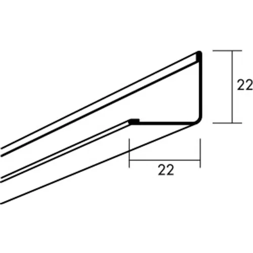 Vägglist Connect 8116, 3000 mm