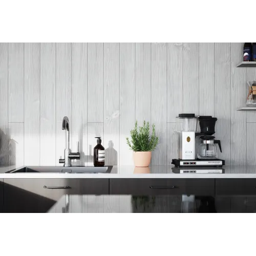 Slätspont Borstad stengrå 15x118 mm Löpmeter